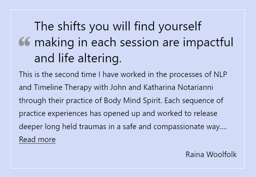 BodyMindSpirit! Coaching Testimonial - Raina Woolfolk - https://bodymindspirit.online